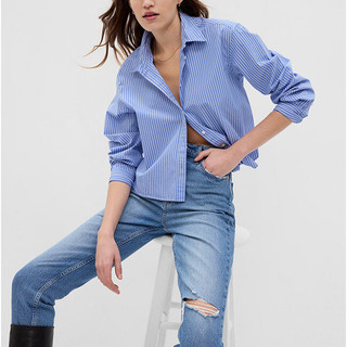 GAP - Áo Sơ Mi Nữ - Ls Cropped Pop - 463659-04