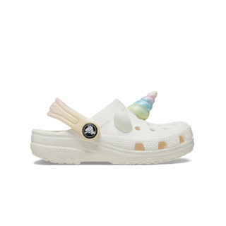 Giày Clog Trẻ Em Crocs Toddler Classic I Am Rainbow Unicorn - Chalk