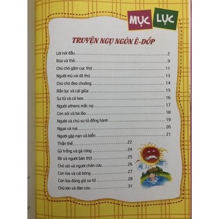 Sách - Truyện Ngụ Ngôn Ê-Dốp (In màu toàn bộ) - MT