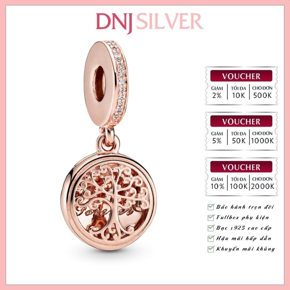 [Chính hãng] Charm bạc 925 cao cấp - Charm Family Forever Dangle thích hợp để mix vòng tay charm bạc