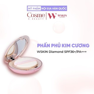 Phấn phủ wskin diamond two-way cake spf36+/pa+++ cao cấp