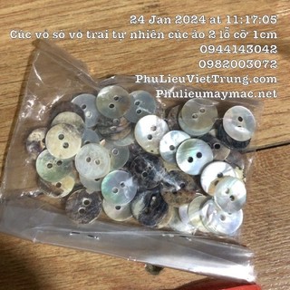 Cúc Khuy Vỏ Sò  Trai Tự Nhiên  Cỡ ~ 1,1Cm  Gói Bé  #110201