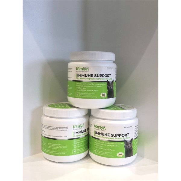 Bột hỗ trợ hệ hô hấp và mắt vị gà và cá cho mèo Immune support | Tomlyn - 100g
