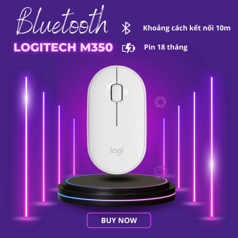 Chuột không dây Logitech Pebble M350 kết nối Bluetooth USB sử dụng cho MacOs Window nhỏ gọn - Tin Shop | BigBuy360 - bigbuy360.vn
