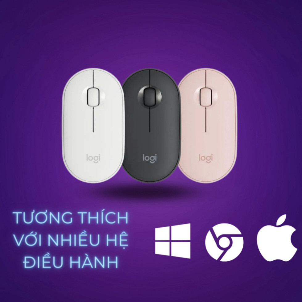 Chuột không dây Logitech Pebble M350 kết nối Bluetooth USB sử dụng cho MacOs Window nhỏ gọn - Tin Shop | BigBuy360 - bigbuy360.vn