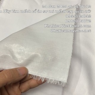 Mếch vải Co Sơ Mi 10 Mét Cổ Áo Dài Mếch Cap Quần Mex Vải Mềm Cứng- Khổ 90 Khổ 115 #110901