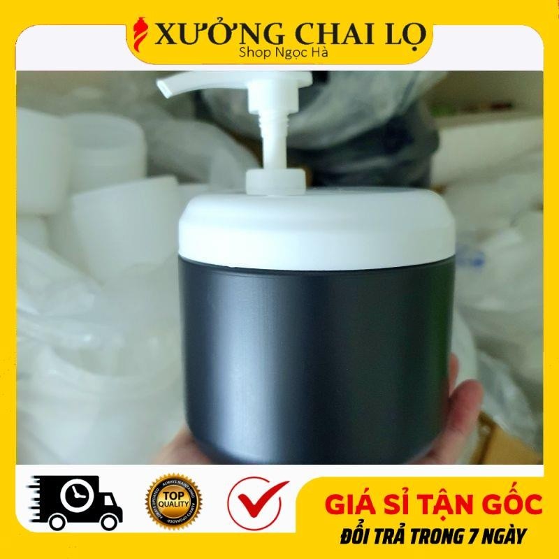 Hủ Hộp Đựng Kem Body 500g Bầu Có Vòi/ Không Vòi Chiết Mĩ Phẩm, Đựng Bột