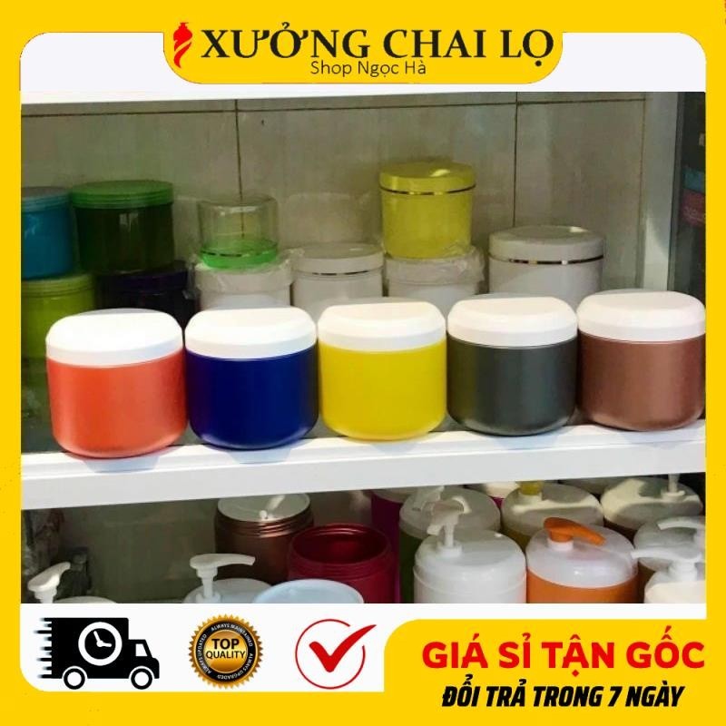 Hủ Hộp Đựng Kem Body 500g Bầu Có Vòi/ Không Vòi Chiết Mĩ Phẩm, Đựng Bột