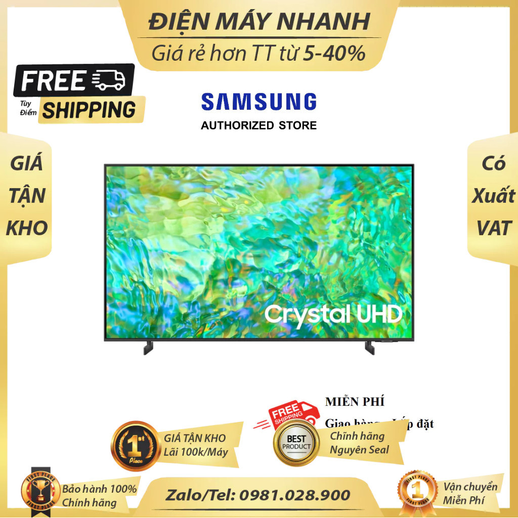 Smart Tivi Samsung 43 inch Crystal UHD 4K CU8000 - UA43CU8000 DMK