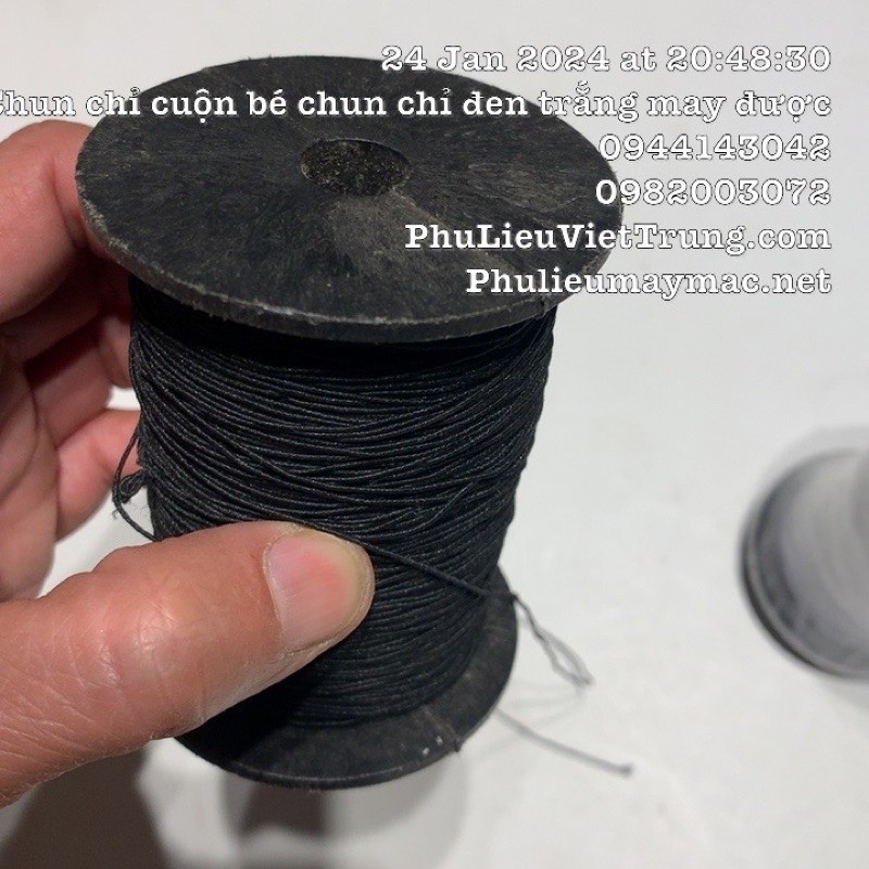 Chun Chỉ Màu Đen, Trắng Sợi Bé Có Thể May Khâu  #110801