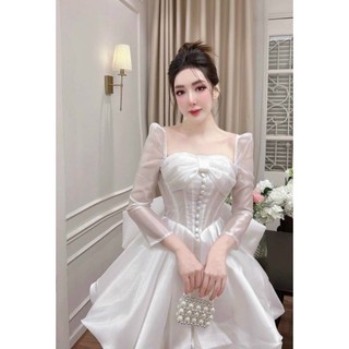 ĐẦM XÒE BÍ ĐUÔI TÔM TAY DÀI ( được kiểm tra hàng)