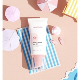  Kem Chống Nắng Nâng Tone Kiềm Dầu Peacholic Fresh Calming Sun Gel SPF 50+ PA++++ mẫu mới  