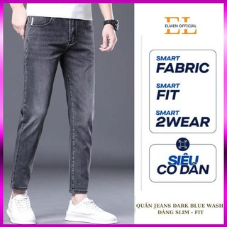 Quần jean nam đen cao cấp ManStyle | quần jeans nam dáng đứng chất bò co dãn 4 chiều cực đẹp from skinmy Hottrend 2024