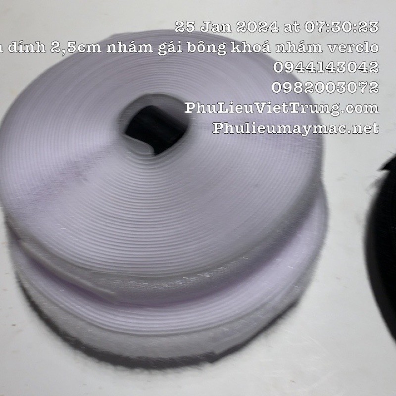 Nhám Dính 2,5cm  nhám Gai kèm bông  #110206