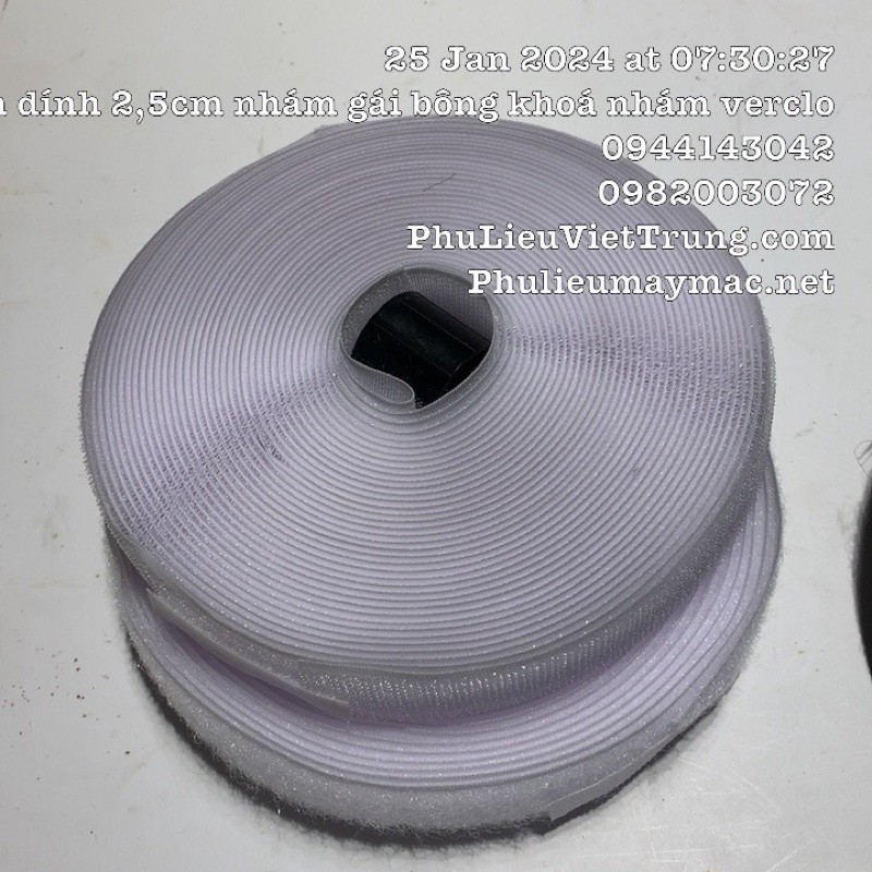 Nhám Dính 2,5cm  nhám Gai kèm bông  #110206