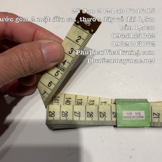 Thước dây bản to 1 cái thước dài 1 5m 2 mặt cm #120101