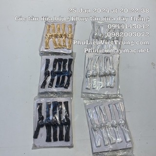 Cúc tàu dạng dây cúc tàu đũa nhiều màu sắc đẹp dễ sử dụng - 1 vỉ loại 5 cúc/ vỉ #110201