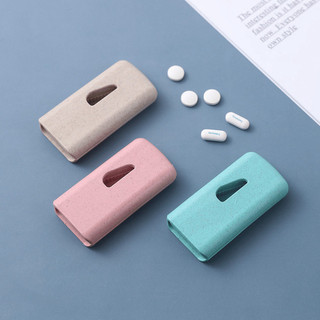Hộp dụng cụ cắt thuốc nhựa lúa mạch viên nén chính xác kiêm hộp đựng thuốc tiện dụng