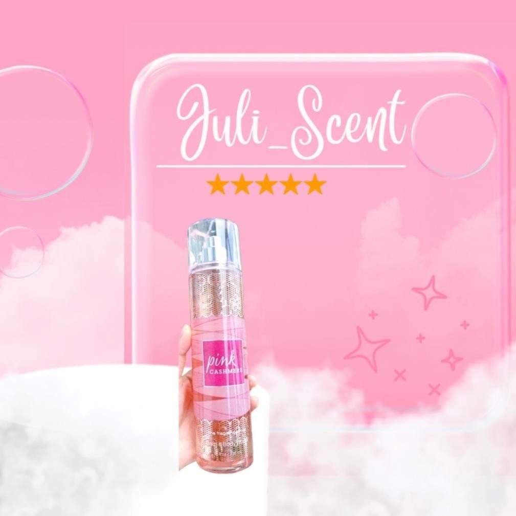 Xịt thơm Body Mist 𝐁𝐚𝐭𝐡 𝐀𝐧𝐝 𝐁𝐨𝐝𝐲 𝐖𝐨𝐫𝐤𝐬 𝐏𝐢𝐧𝐤 𝐂𝐚𝐬𝐡𝐦𝐞𝐫𝐞