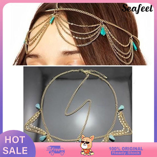 Vòng cài tóc Bohemian đính đá sang trọng cho nữ