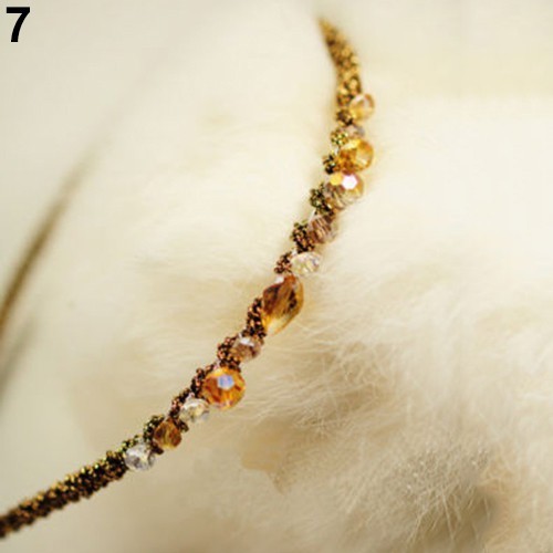 Băng đô đính đá lấp lánh nhiều màu sắc và sang trọng dành cho nữ