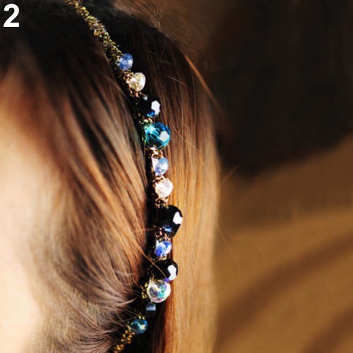 Băng đô đính đá lấp lánh nhiều màu sắc và sang trọng dành cho nữ