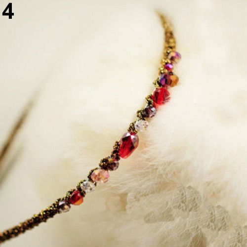 Băng đô đính đá lấp lánh nhiều màu sắc và sang trọng dành cho nữ