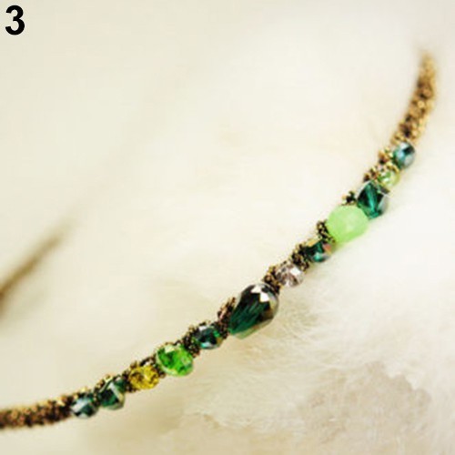 Băng đô đính đá lấp lánh nhiều màu sắc và sang trọng dành cho nữ