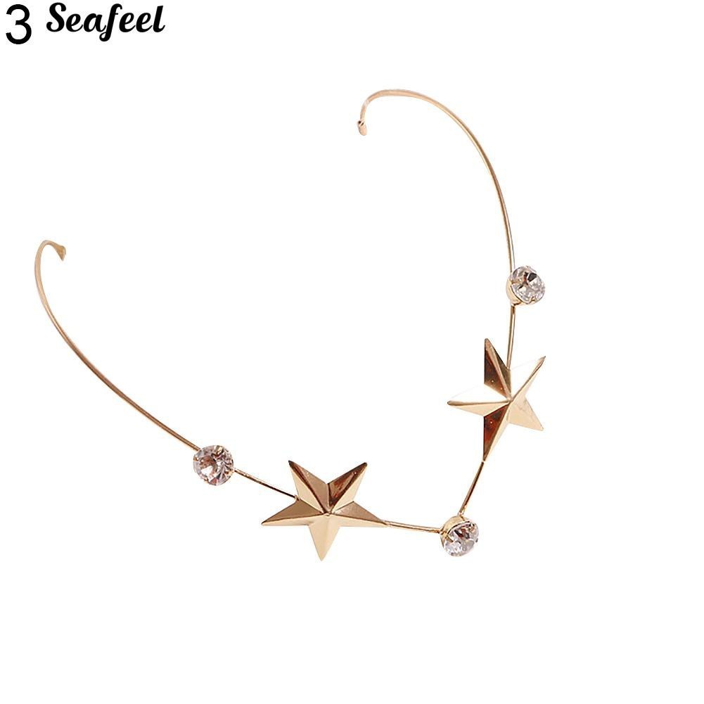 Vòng dây cài tóc đính ngọc trai giả & đá nhiều hình dạng cho nữ