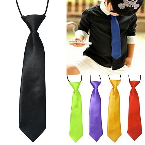 Cà vạt cải trơn nhiều màu đầy cá tính dành cho các bé trai