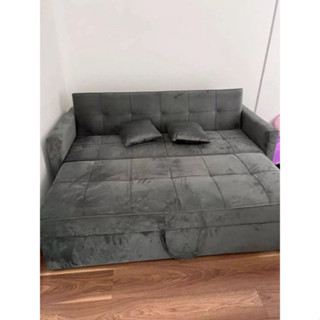 Ghế sofa bed - ghế tựa kéo thành giường thông thái - sofa dọn dẹp màu tối ưu theo đòi hỏi kt 1m9x1m6 - Bảo hành THÁNG