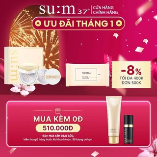 Bộ Phấn nước kiểm soát nhờn Su:m37 Time Energy Dazzling Metal Cushion SPF50+ PA+++ 50g