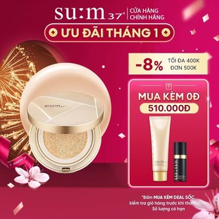 Phấn nước cho da khô Su:m37 Air Rising TF Dazzling Moist Micro Foam Cushion SPF50+ PA+++ 15g (tặng thêm lõi 15g)