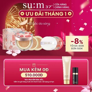 Phấn nước cho da khô Su:m37 Air Rising TF Dazzling Moist Micro Foam Cushion SPF50+/PA+++ 45g