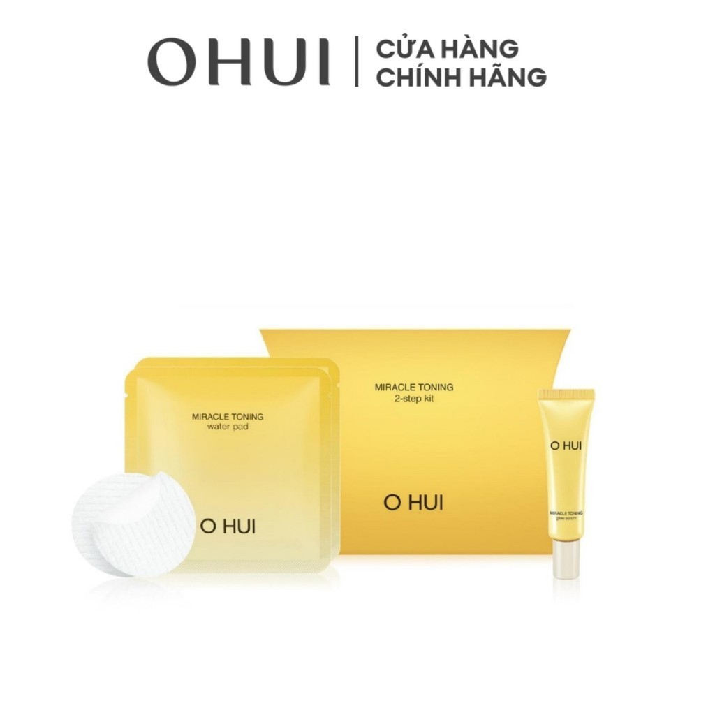 [HB Gift] Bộ quà tặng 2 món tinh chất sáng da căn bóng chứa AHA/PHA giúp da săn chắc rạng rỡ Miracle Toning Glow Serum