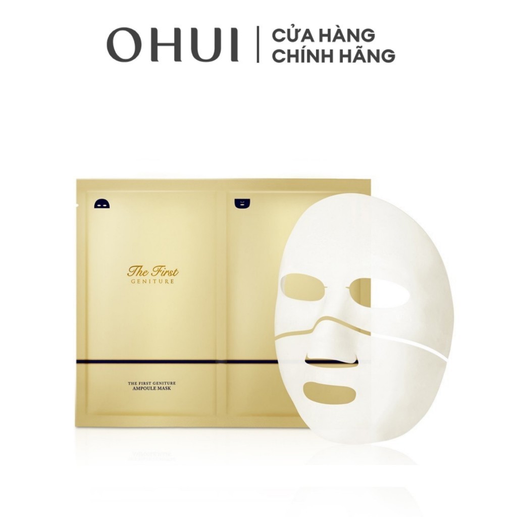 [HB Gift] Mặt nạ tinh chất vàng 24k làm sáng và tái sinh da OHUI The First Geniture Ampoule Mask 40ml
