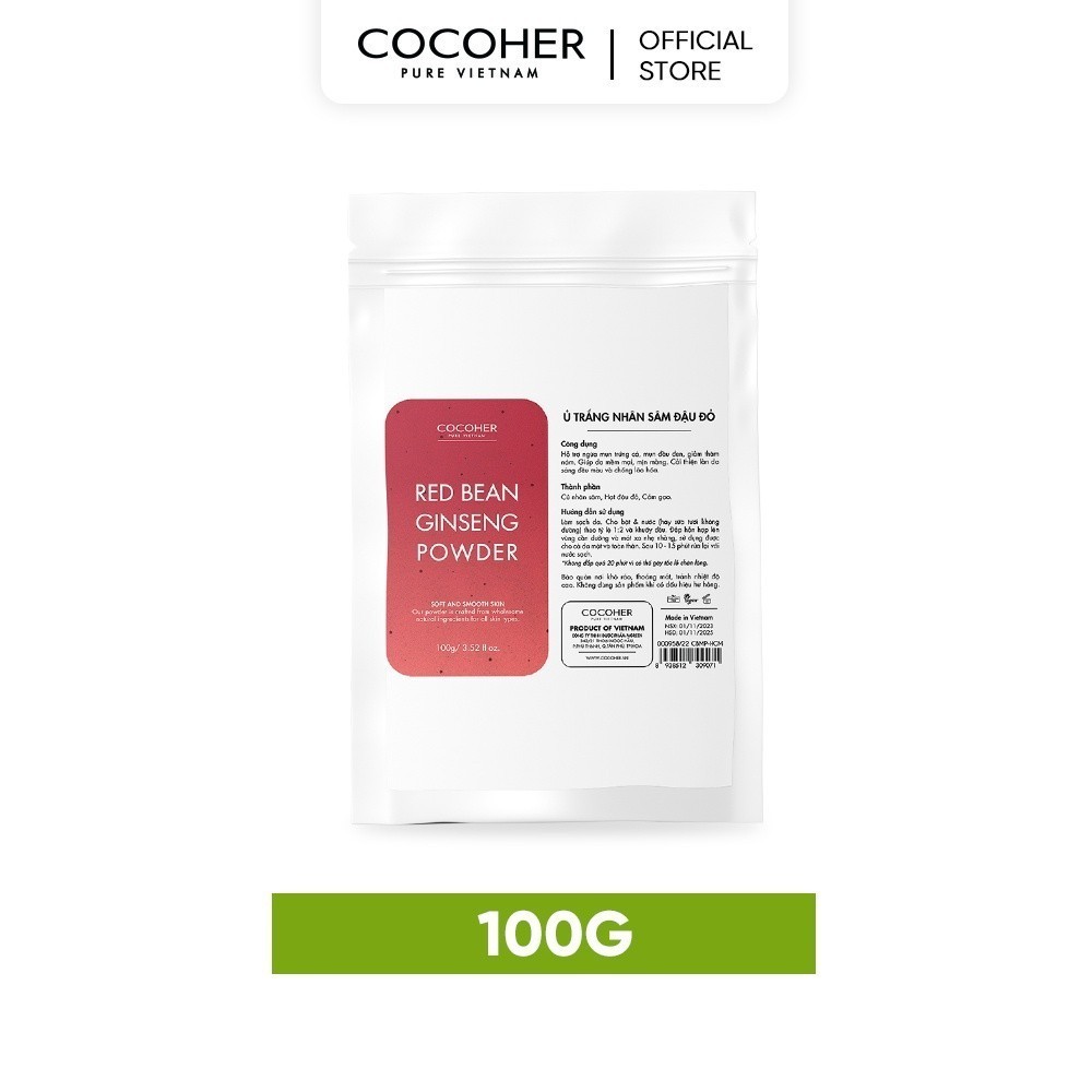 COMBO Tẩy Tế Bào Chết Body 500G Và Bột Đậu Đỏ 100g COCOHER