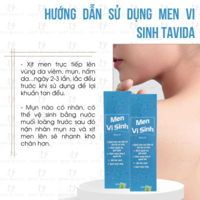 Mua 3 tặng 1 Men vi sinh Tavida sạch mụn lưng viêm nang lông