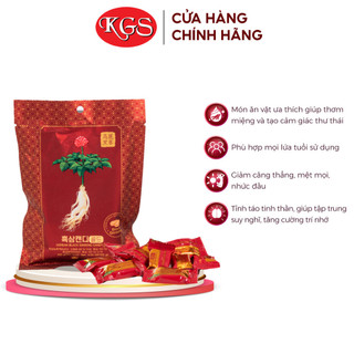 Bịch 100g Kẹo Hắc Sâm Hàn Quốc KGS Korean Ginseng Story GOLD - Black Ginseng Candy