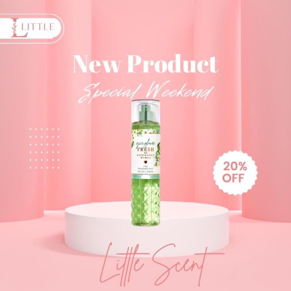 [NEW] XỊT THƠM TOÀN THÂN MÙI GINGHAM FRESH BODYMIST