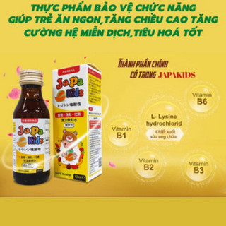 Mua 3 tặng 1 Siro ăn ngon Japakids Nhật Bản giúp Bé ăn ngon, ngủ ngon, tăng cân hiệu quả