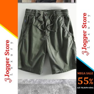 Quần short nam Cao cấp - Quần đùi nam đi phố, dáng suông, chất vải kaki dày dặn, thoáng khí