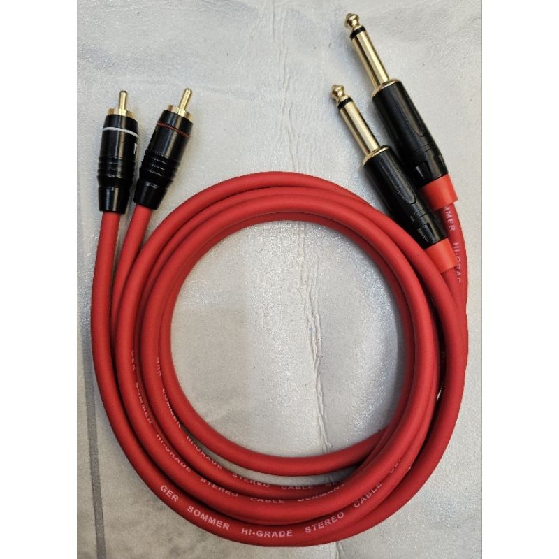 Combo 2 sợi Dây 6 ly ra Av chân  đồng nguyên chất mềm dẻo chống nhiễu tốt (Đơn  giá  :1 cặp)