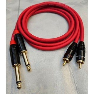 Combo 2 sợi Dây 6 ly ra Av chân  đồng nguyên chất mềm dẻo chống nhiễu tốt (Đơn  giá  :1 cặp)