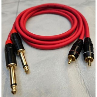 Combo 2 sợi Dây 6 ly ra Av chân  đồng nguyên chất mềm dẻo chống nhiễu tốt (Đơn  giá  :1 cặp)