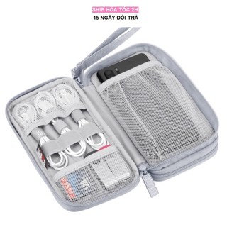 Túi đựng phụ kiện dây sắc, cáp sạc cho laptop, MacBook, Ipad, Điện Thoại hãng BUBM nhỏ gọn, tiện lợi.
