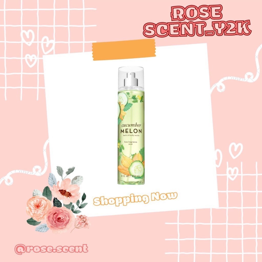 Xịt thơm toàn thân Bath and Body Works Cucumber MeLon