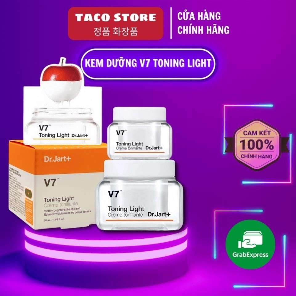 Kem dưỡng v7 toning light dr.jart+ full size 50ml chính hãng hàn quốc chính hãng trắng da bật tone mẫu mới | BigBuy360 - bigbuy360.vn