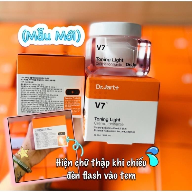 Kem dưỡng v7 toning light dr.jart+ full size 50ml chính hãng hàn quốc chính hãng trắng da bật tone mẫu mới | BigBuy360 - bigbuy360.vn