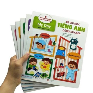 Sách - Combo 5 cuốn Bé vui học Tiếng Anh cùng Sticker - Tân Việt